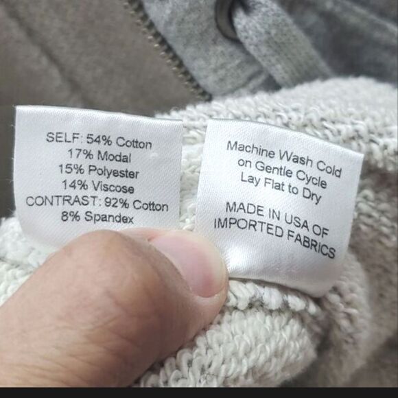 Rivet Utility Lightweight Heather Gray Maven French Terry Jumpsuit Romper Small - Picture 11 of 16